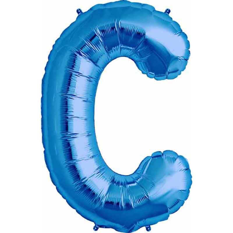 Blue Letter C - 34 Inches Tall (Packaged)