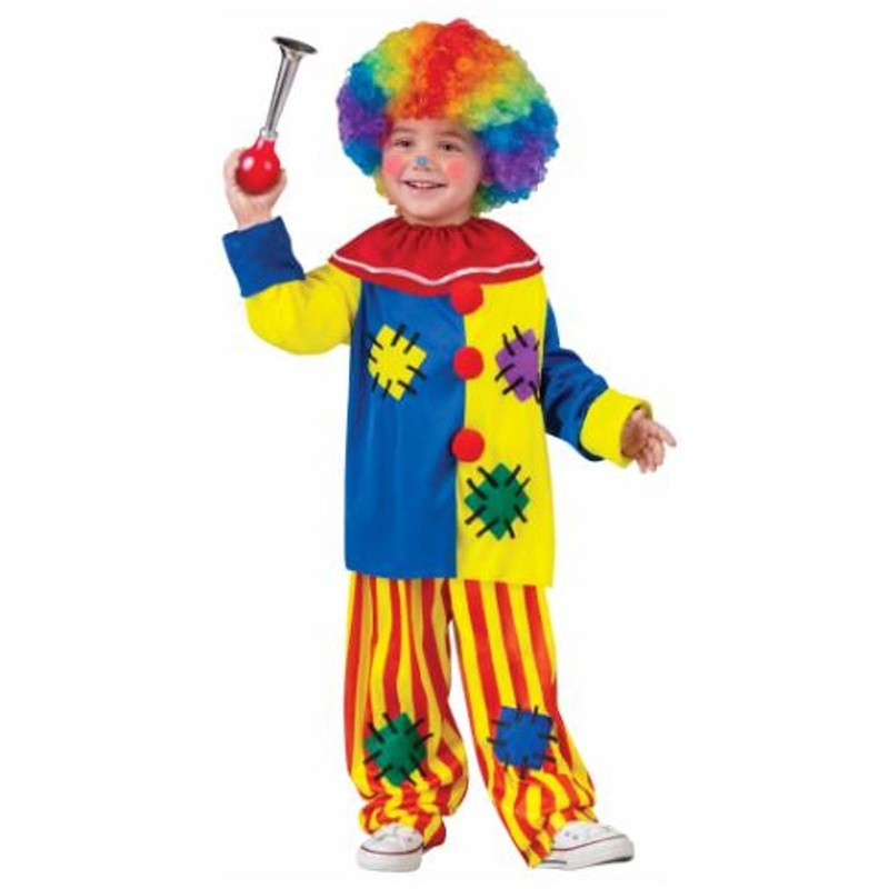 Colorful Big Top Clown Costume For Toddlers (3T-4T)