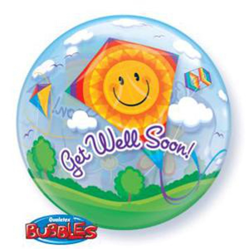 "Get Well Soon Bubbles Kite"
