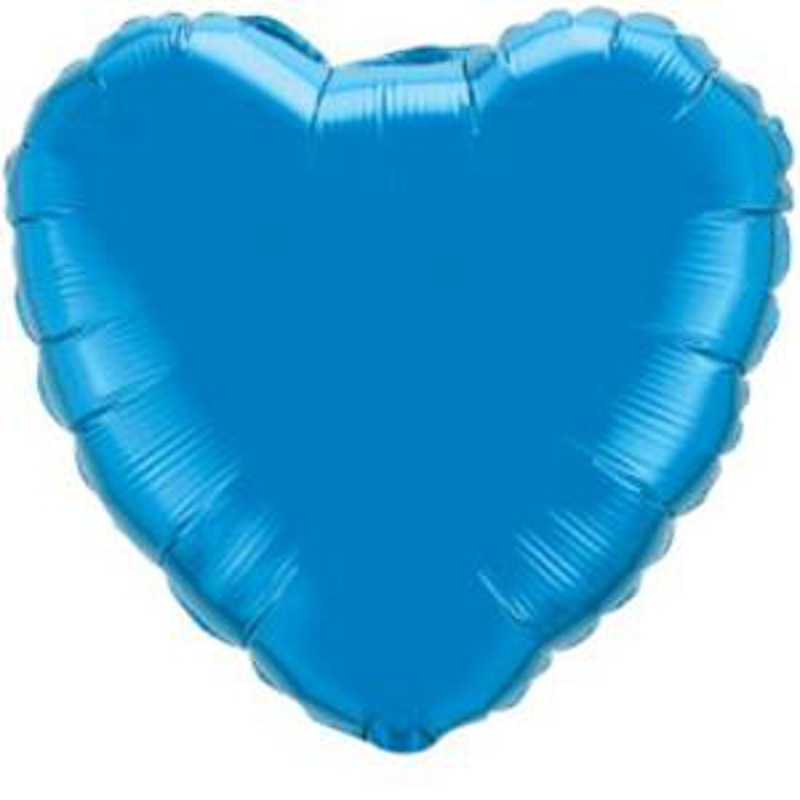 Heart 18" Sapphire Blue Balloon