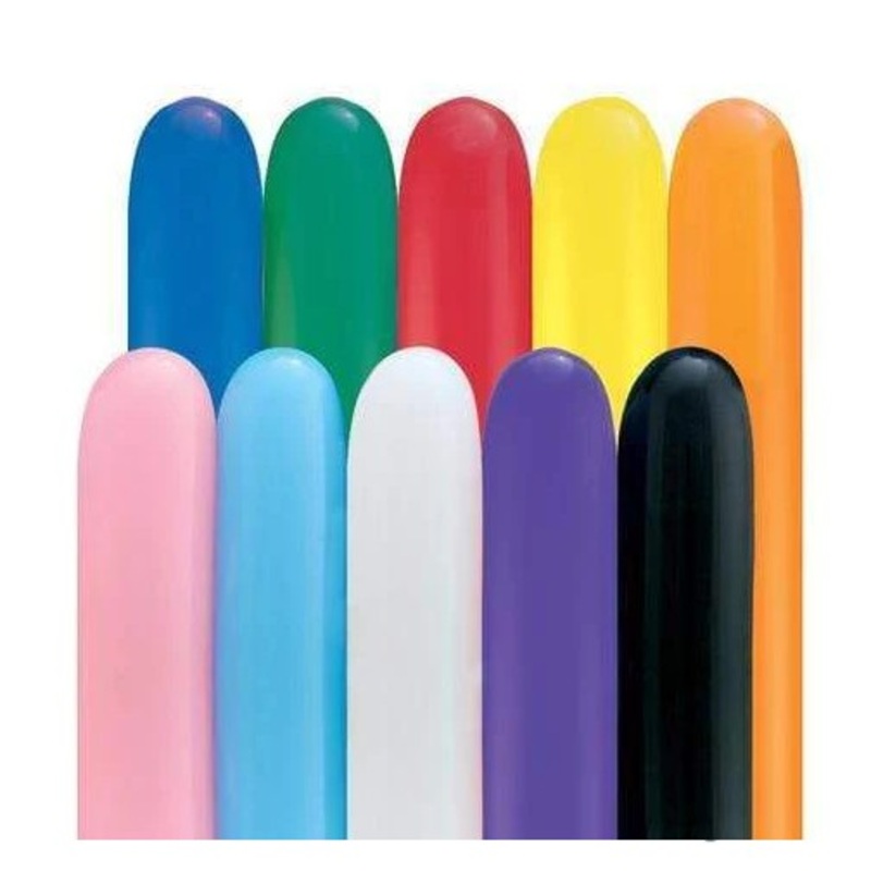 Qualatex Animals Twisty 350Q Classic Assortment Latex Balloons (100/Pk)