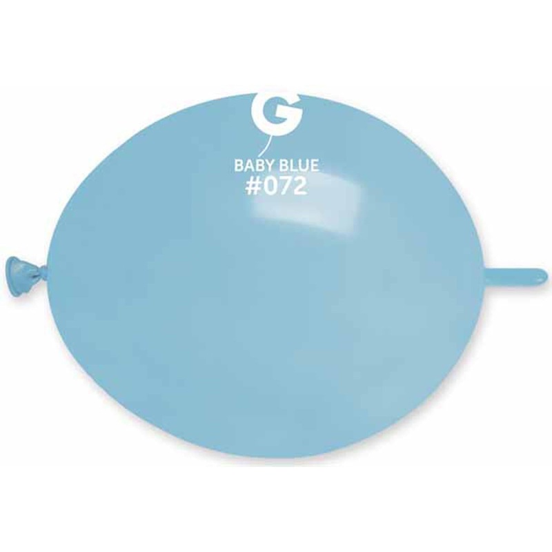 13" Baby Blue #072 Glink Balloons - 50/Bag By Gemar