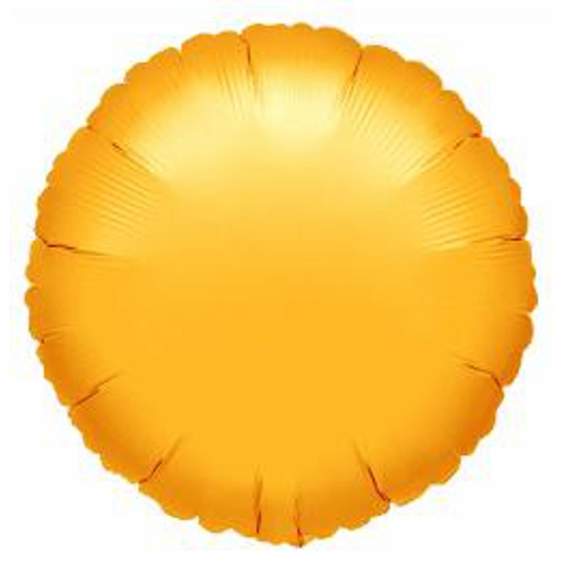 18" Round Flat Metallic Gold S15.