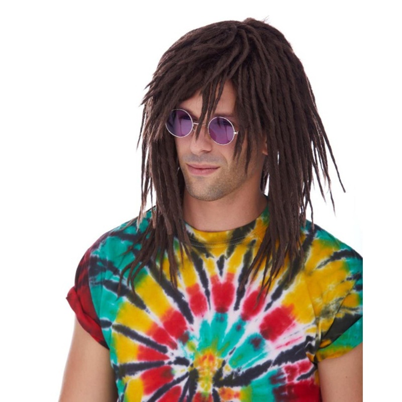 Deluxe Rasta Wig In Brown.