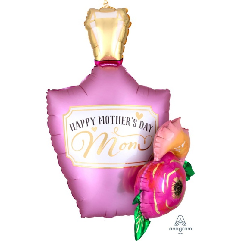 Happy Mother's Day Mom Satin Perfume Bottle 28 Balloon (3/Pk)
