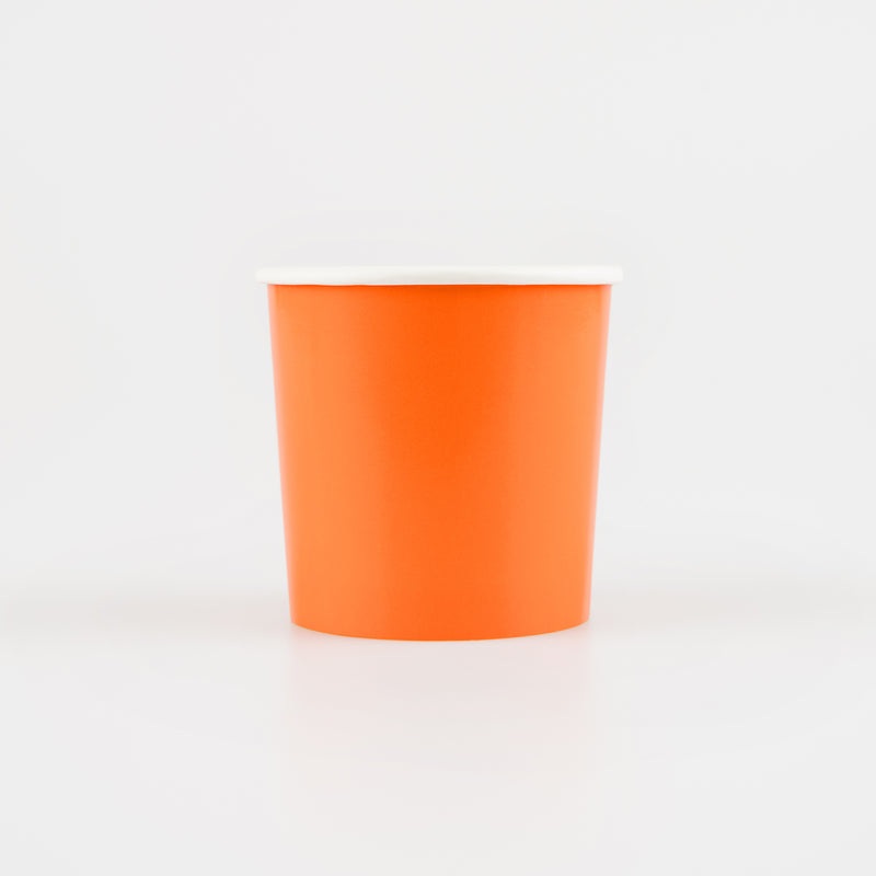 Pumpkin Orange Tumbler Cups