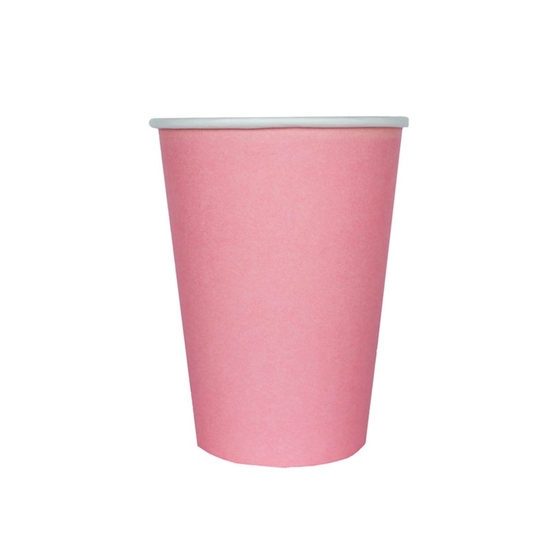 Amaranth Pink Paper Cups  8 Pk
