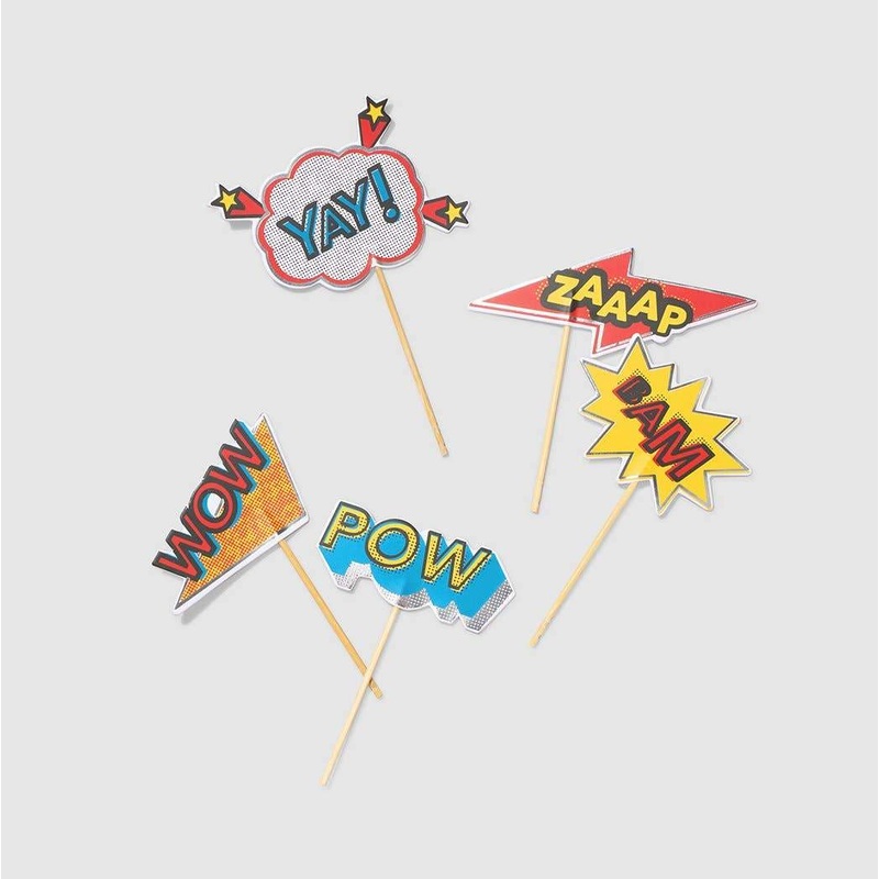 Bam Zaaap Pow Cupcake Toppers S0065