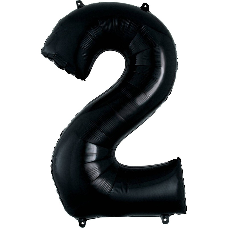 Black 2 Jumbo Foil Balloon