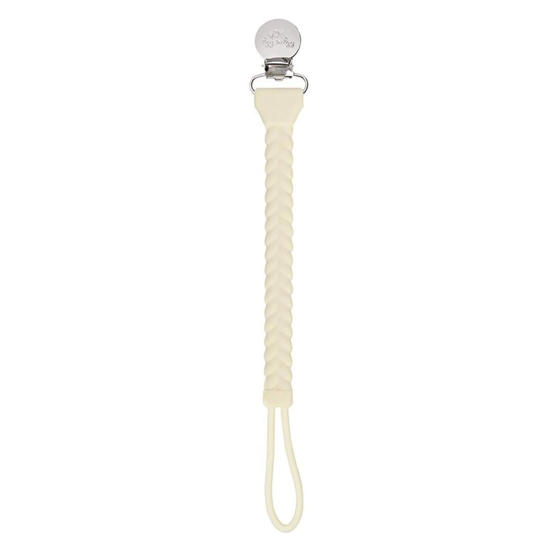 Buttercream Braid Sweetie Strap Silicone Pacifier Clip S1099