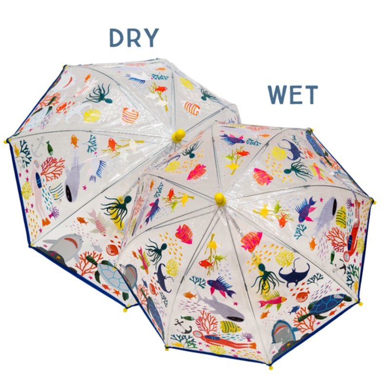 Deep Sea Transparent Colour Changing Umbrella JL23 S6041