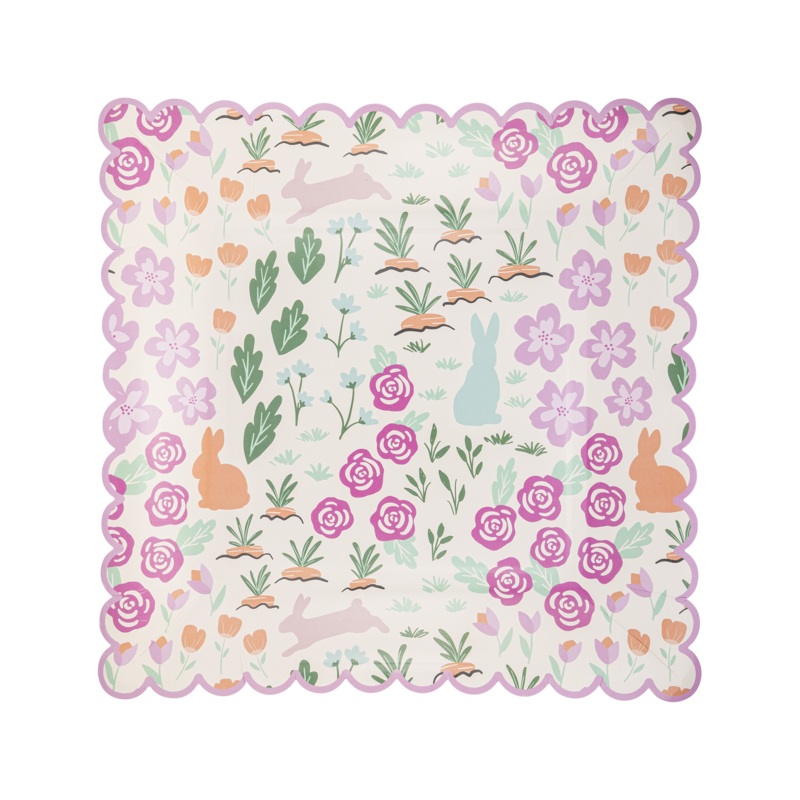 Garden Scatter Large  Paper Plates - 12pk