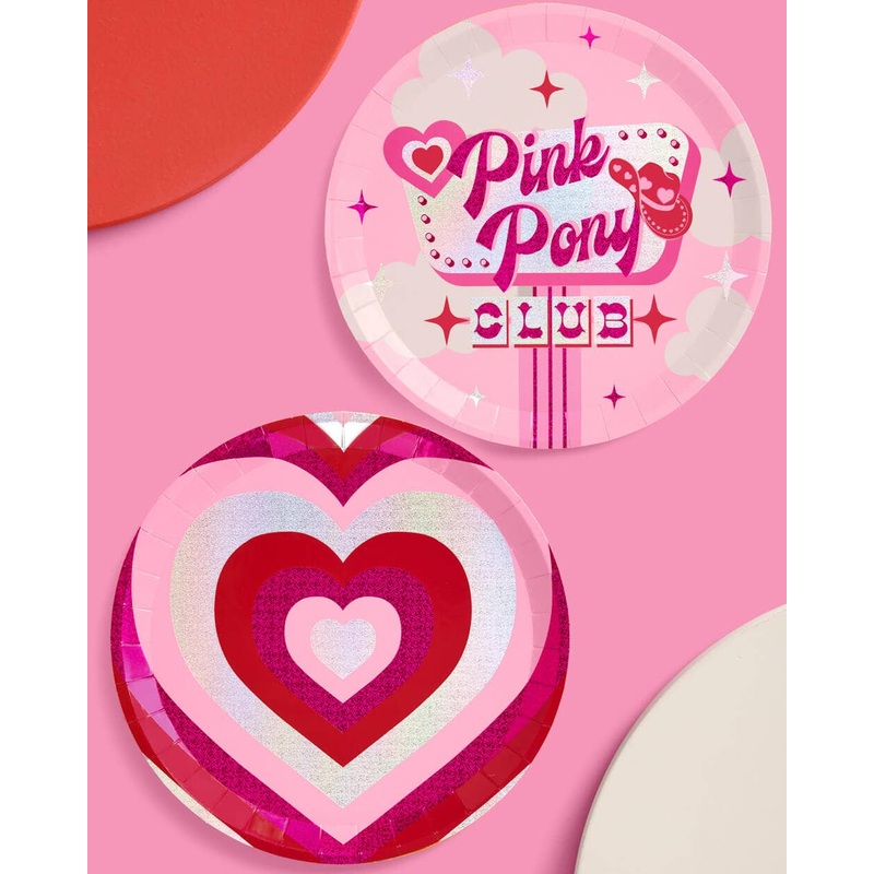 Pink Pony Club Party Plates