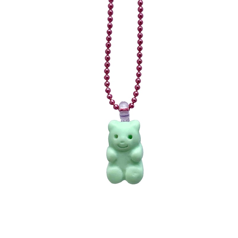Pop Cutie Gacha Marshmallow Bear Kids Necklaces