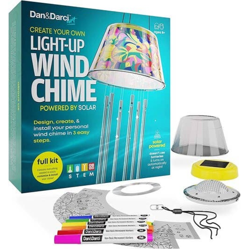 Solar Powered Light-Up Wind Chime Kit S9