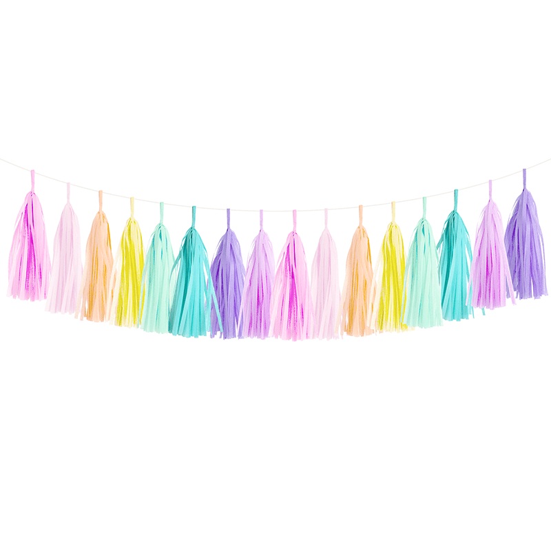 Tassel Garland Kit - Pastel Rainbow
