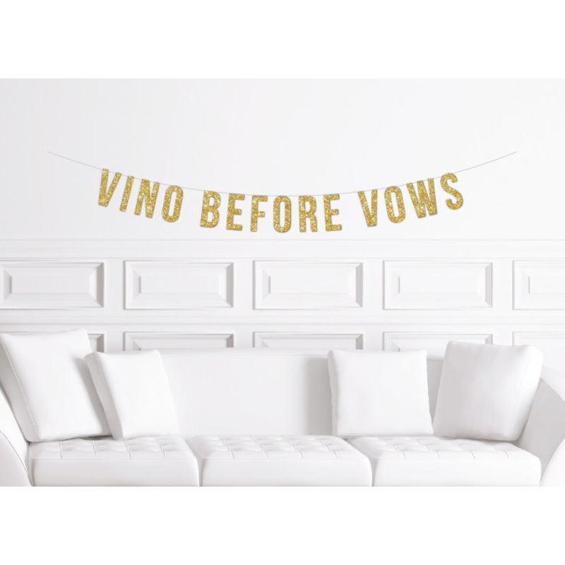 Vino Before Vows Banner / Wine Tour Bachelorette Sign  / Women's Wine Trip Banner Napa Valley Bach Decor /  Winery Decoration Bride to Be