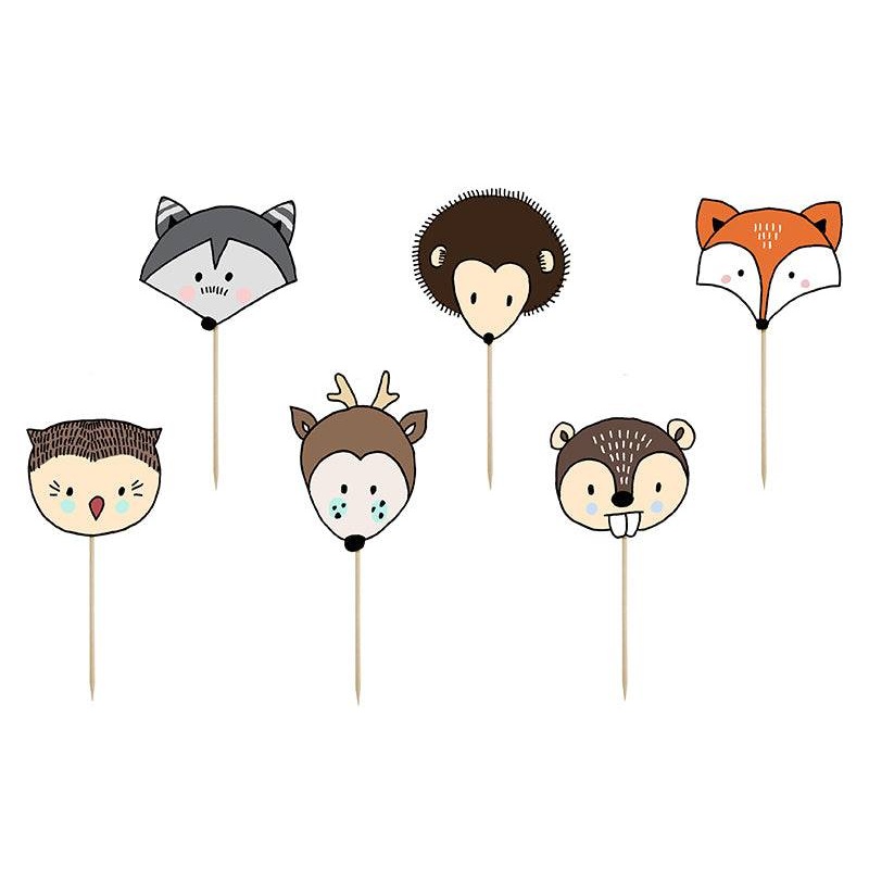 Woodland Critters Cupcake Kit- 6pk  S0151