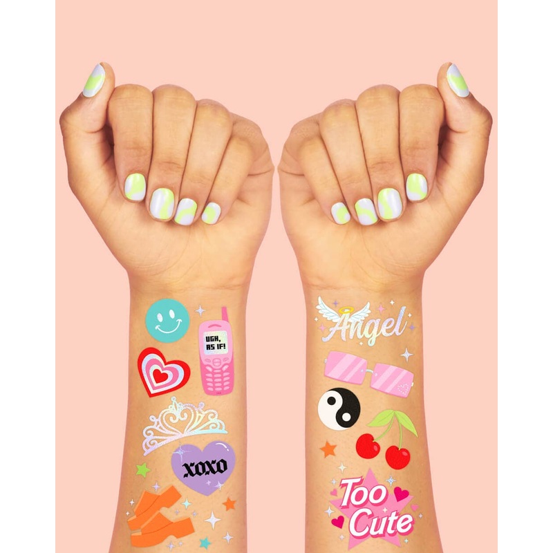 Y2K Temporary Tattoos, Birthday Party Favors, Decor
