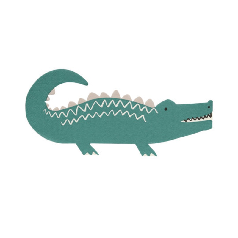 Crocodile Safari Party Napkins 16pk