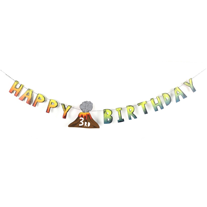 Dinosaur Party - Birthday Banner S0052