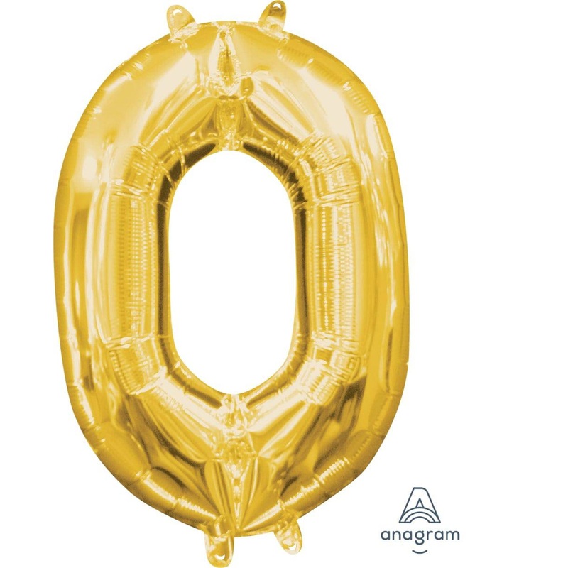 Gold 0 Jumbo Foil Balloon S1009