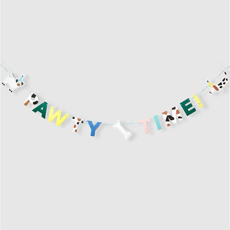 Pawty Time Dog Party Banner S4118