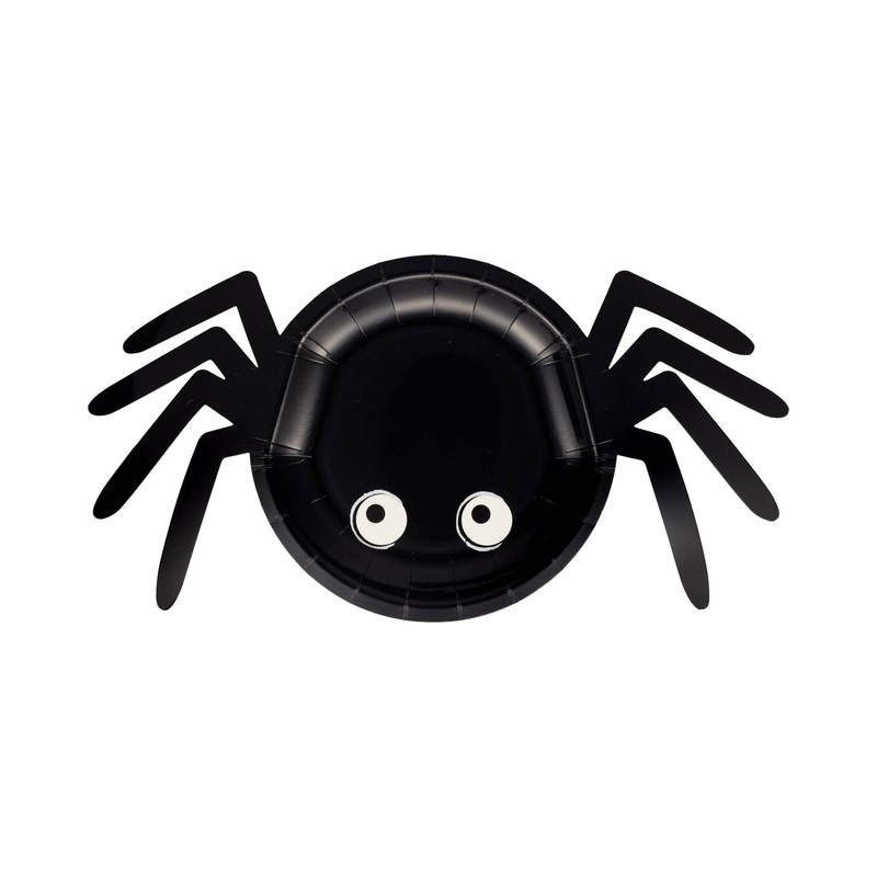 Spider Shaped Paper Plate 8pk.
