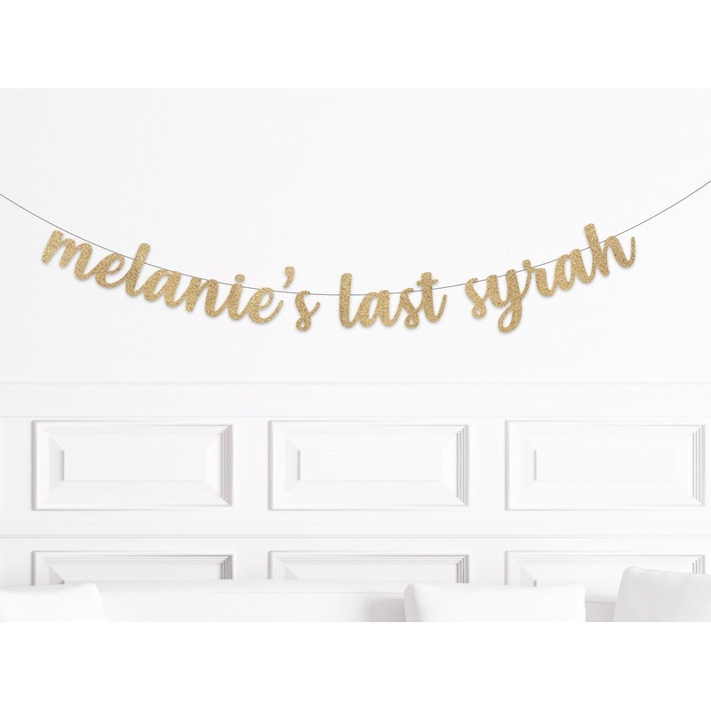 Winery Bachelorette Bridal Shower Decor, Custom Last Syrah Banner, Wine Themed Bach Decorations