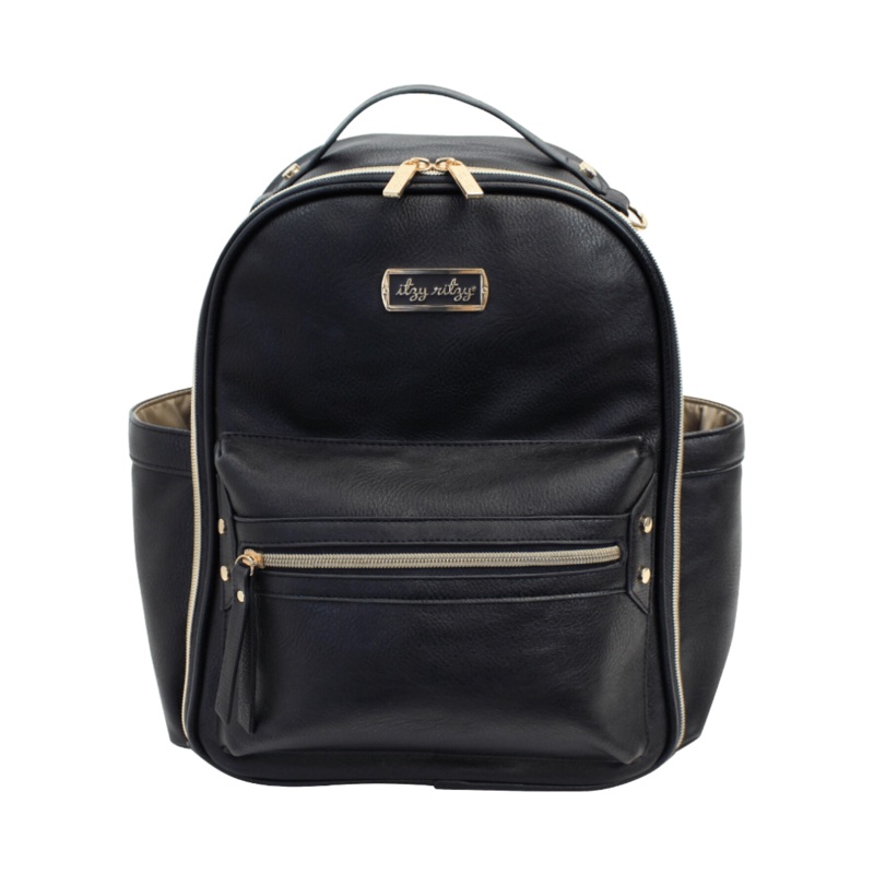 Black Itzy Mini Diaper Bag Backpack S6046