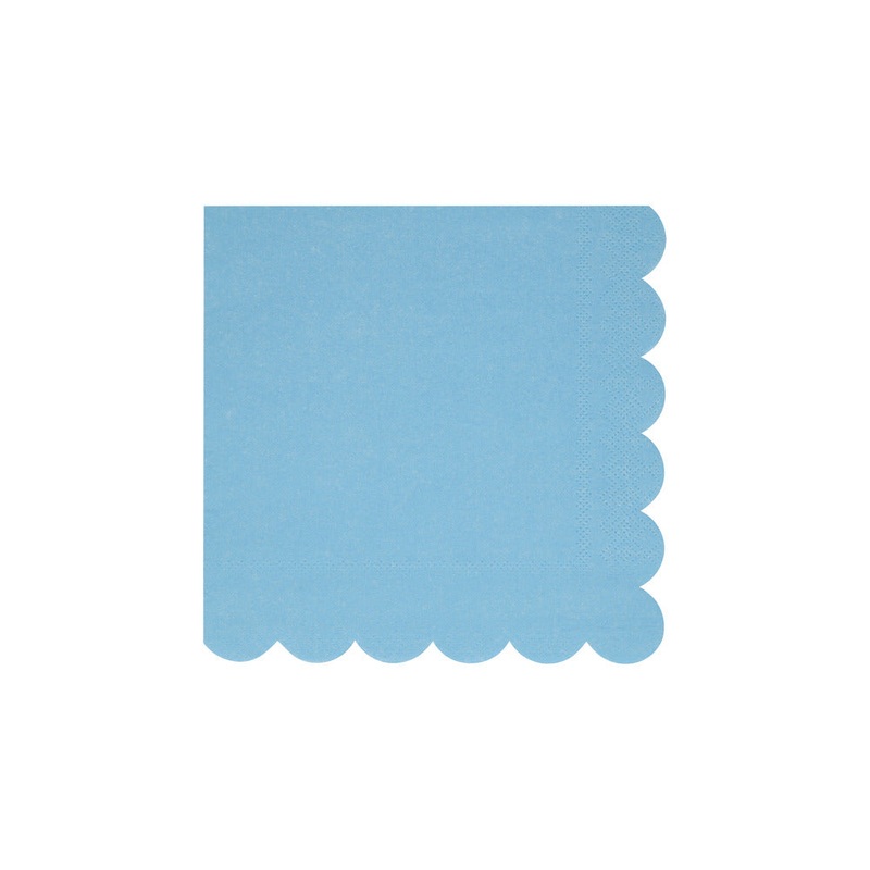 Cornflower Blue  Small Napkins - 16pk