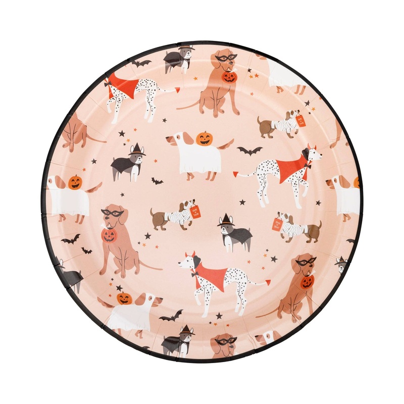 Costume Dogs Plates - 8pk