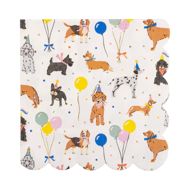 Dog Party Cocktail Napkin 18pk.
