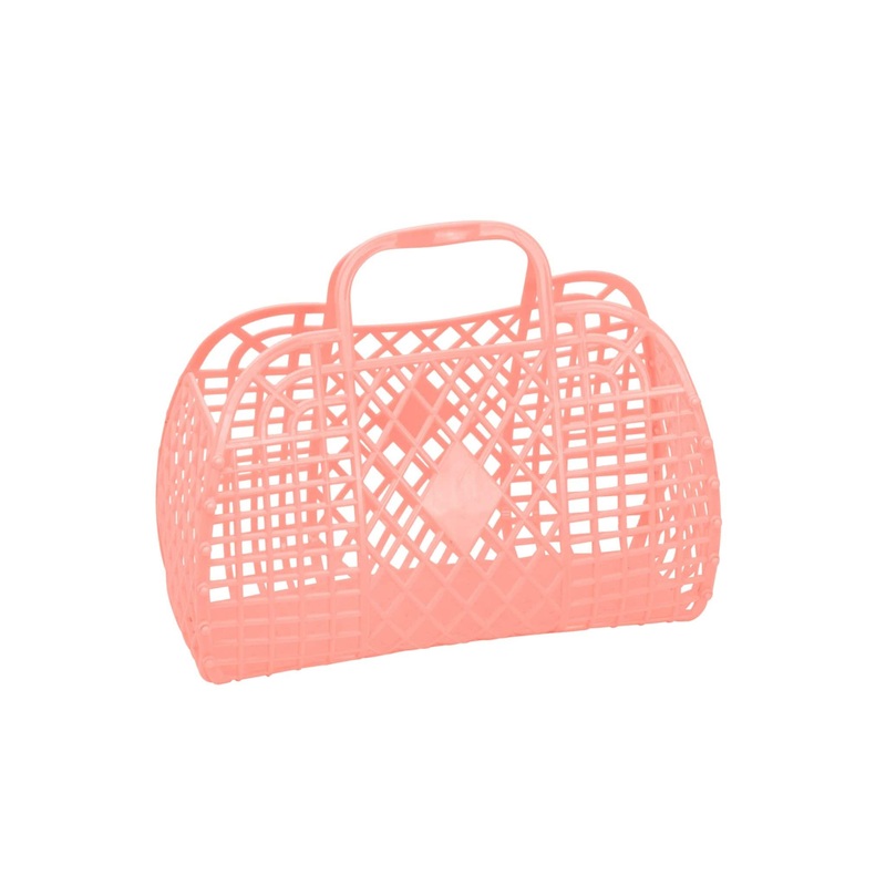 Sun Jellies Retro Basket Small-Peach