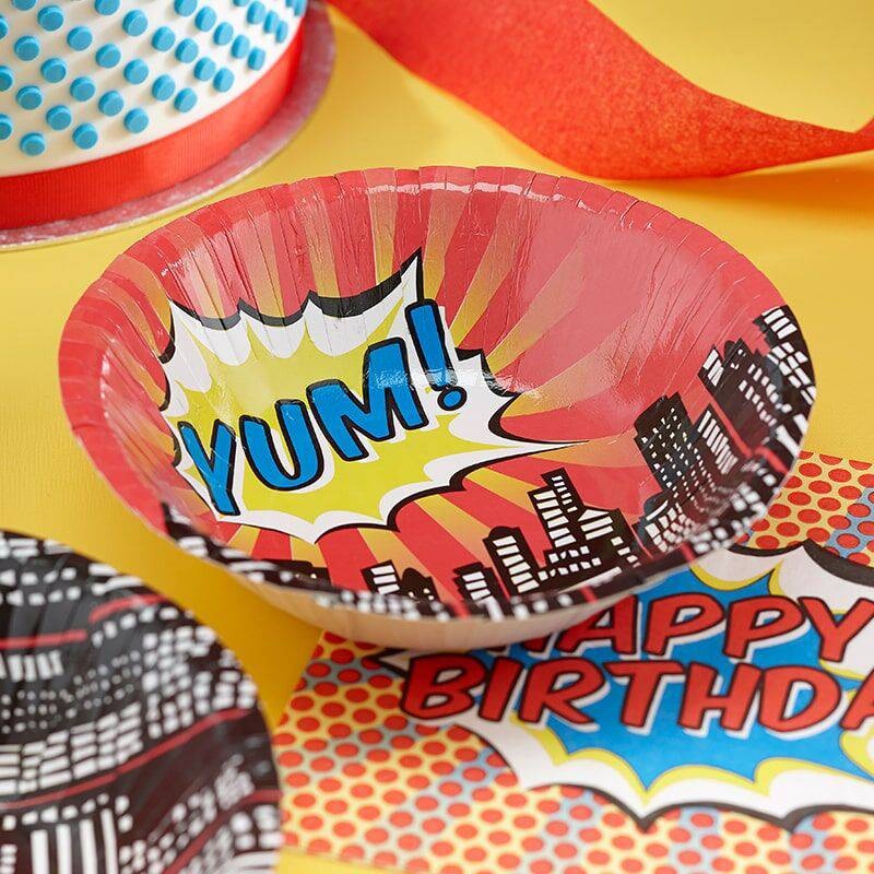 Super Hero Party Paper Bowls S1175