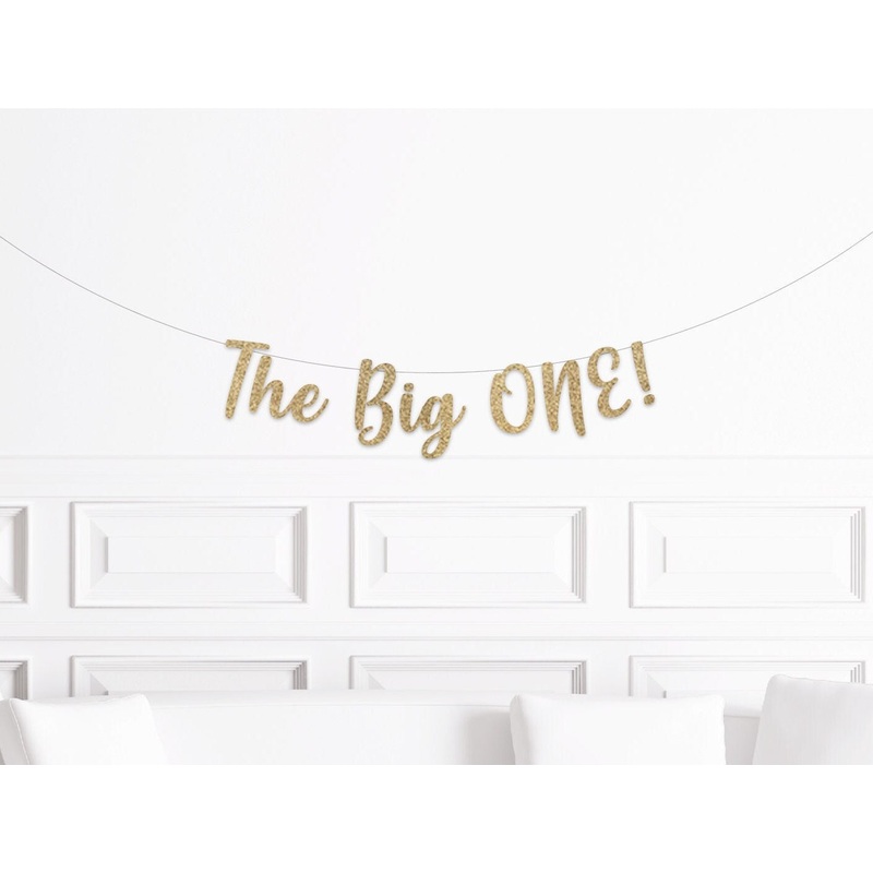 The Big One Banner, Notorious One Party Decorations, Boy's 1st Birthday, The Big One Fishing Themed Birthday Decor