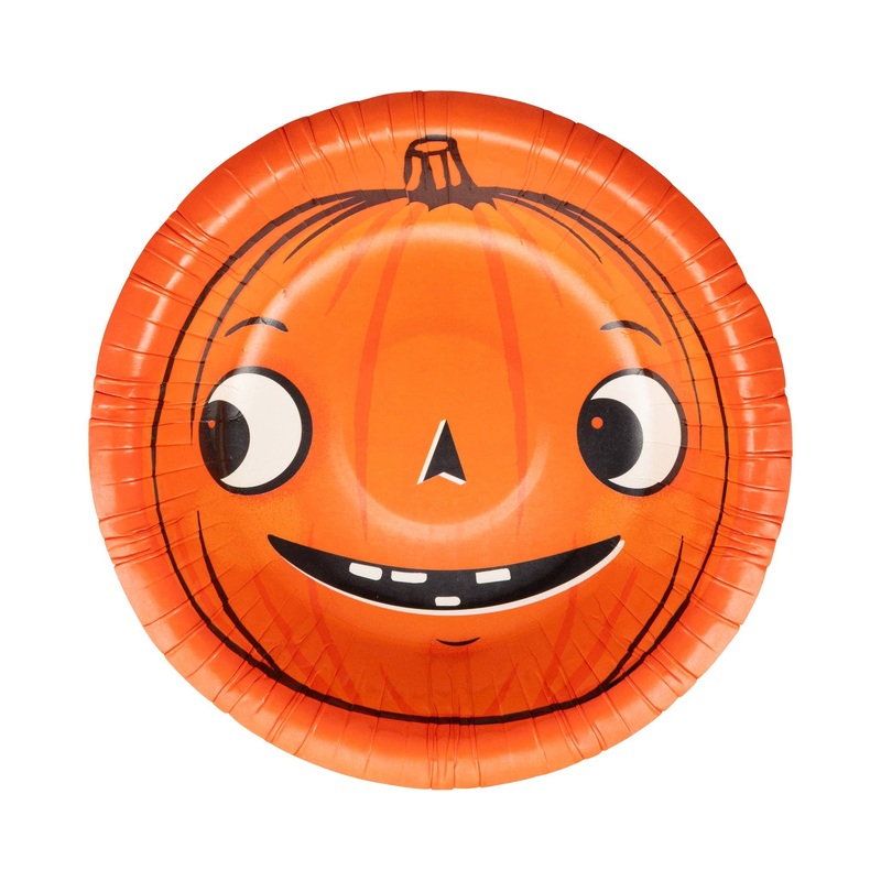 Vintage Pumpkin Paper Bowls 8pk.