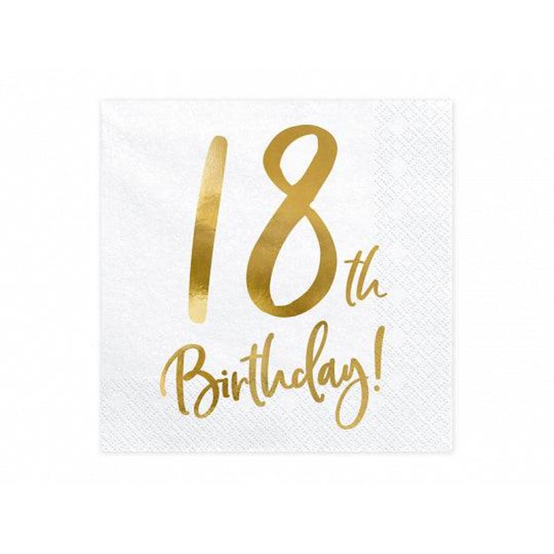 18th Birthday Party Napkins- 20 pk