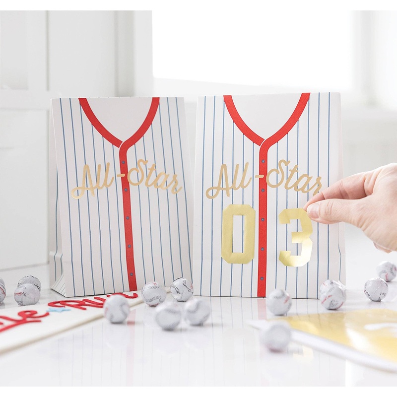 Baseball Treat Bags - 8 pack