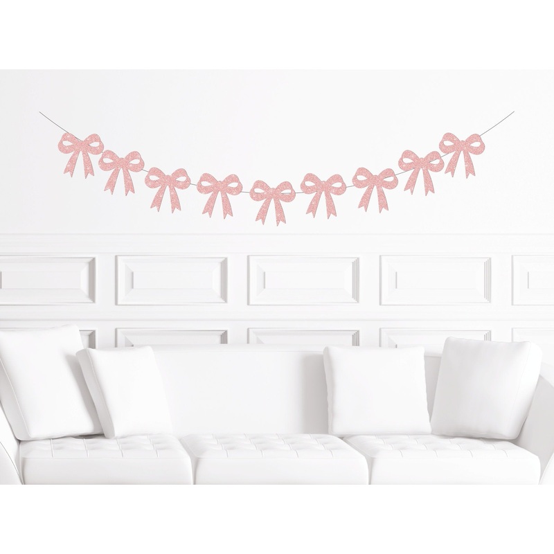 Bow Glitter Banner