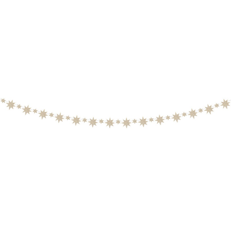 Christmas Gold Star Garland
