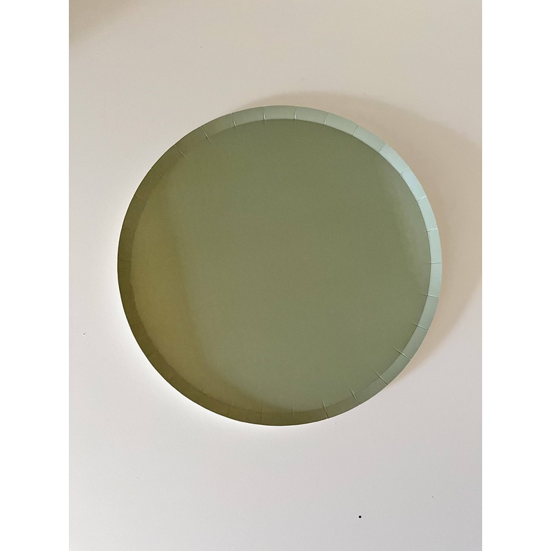 Classic Green Plate- 8pk. Large