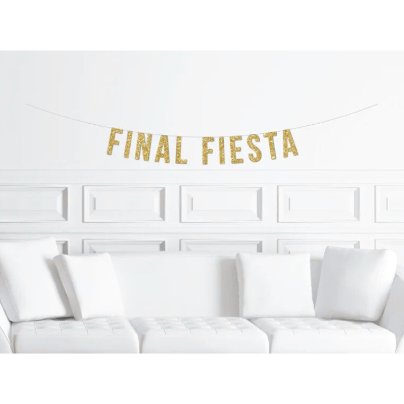 Final Fiesta Glitter Banner