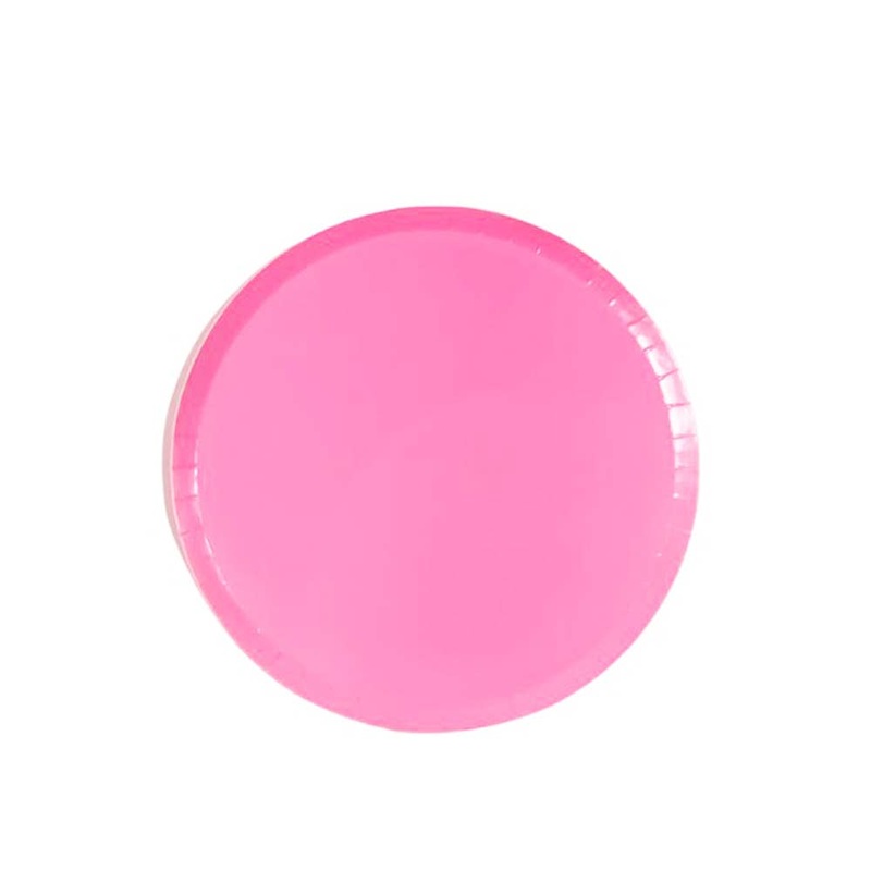 Flamingo Pink Small Party Plates- 8 Pk. S3167