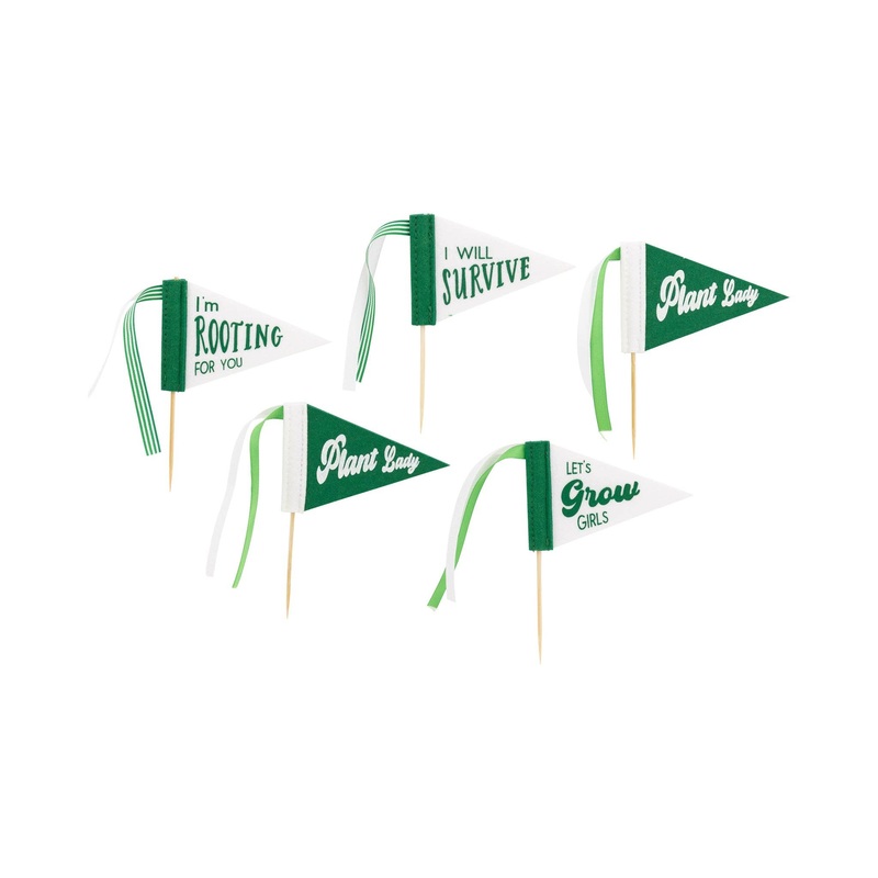 Garden Mini Felt Pennant Set 5pk.