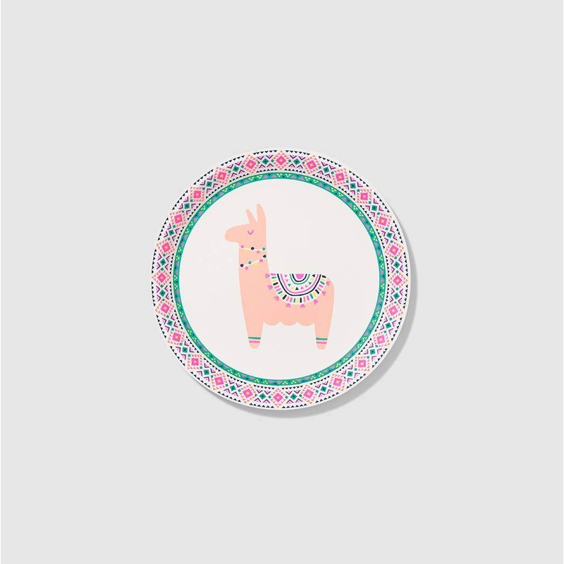 Happy Llama Small Paper Party Plates (10 Count) S3097