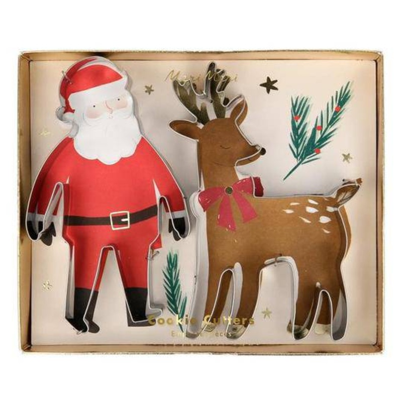 Meri Meri Santa and Reindeer Cookie Cutters 2pk M1152