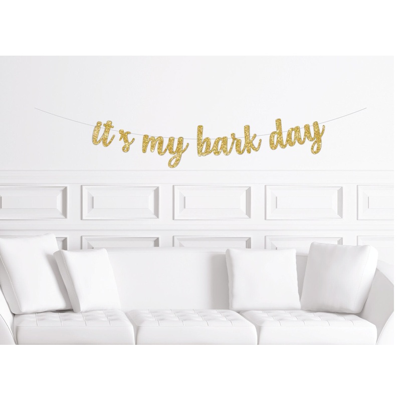 Puppy Birthday Banner, Sign for a Dog's Birthday It's My Bark Day, Decor Decorations