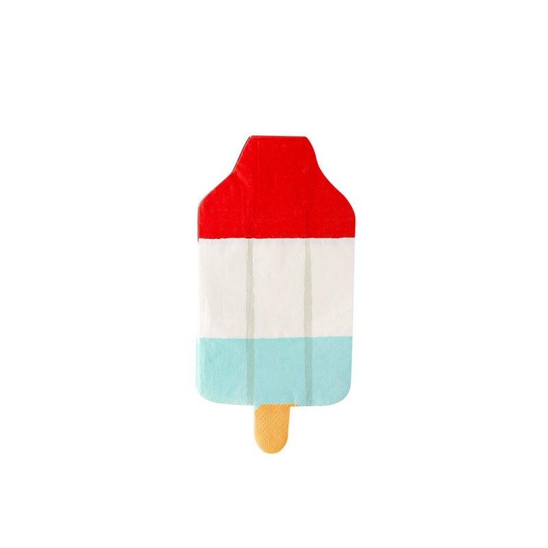 Rocket Popsicle Shaped Paper Napkin 24pk.