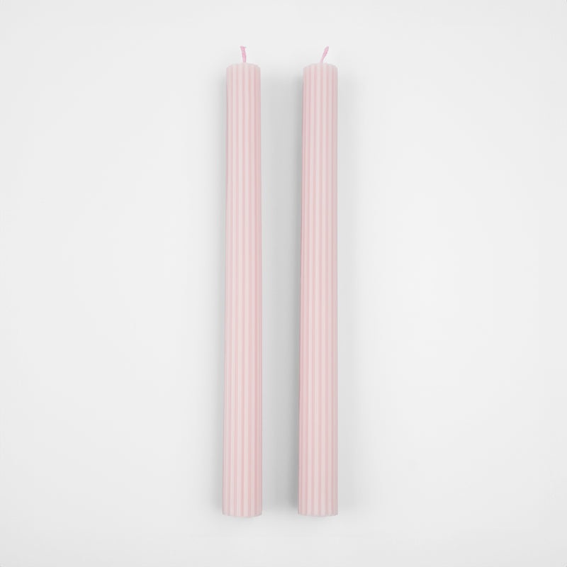 Cotton Candy Pink Table Candles 2pk.